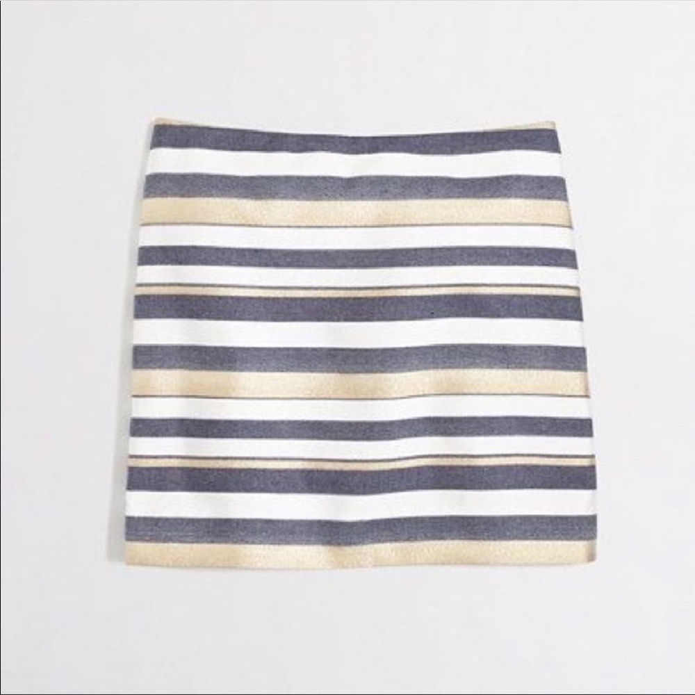 NWOT. JCREW Factory Striped Skirt
